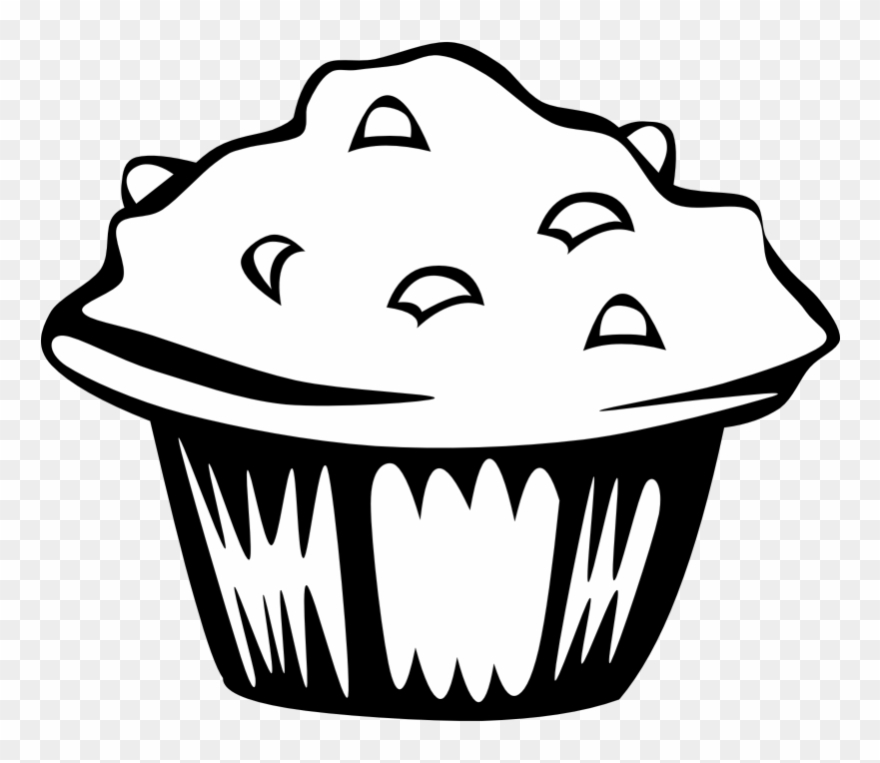 Muffin Clipart Black And White.