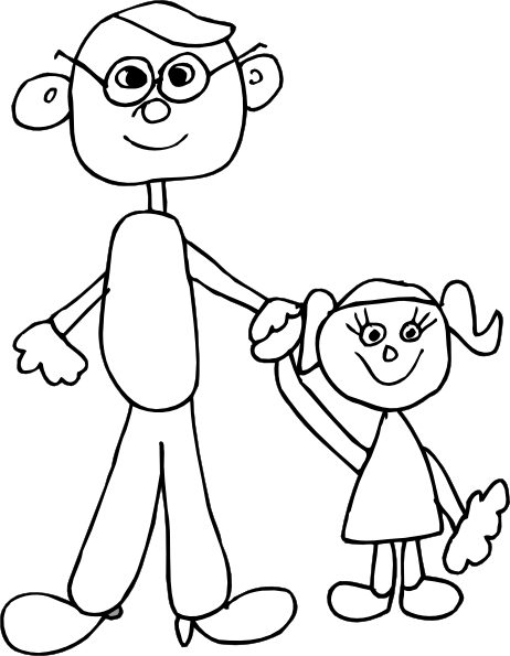 Free Dad Clipart Black And White, Download Free Clip Art.