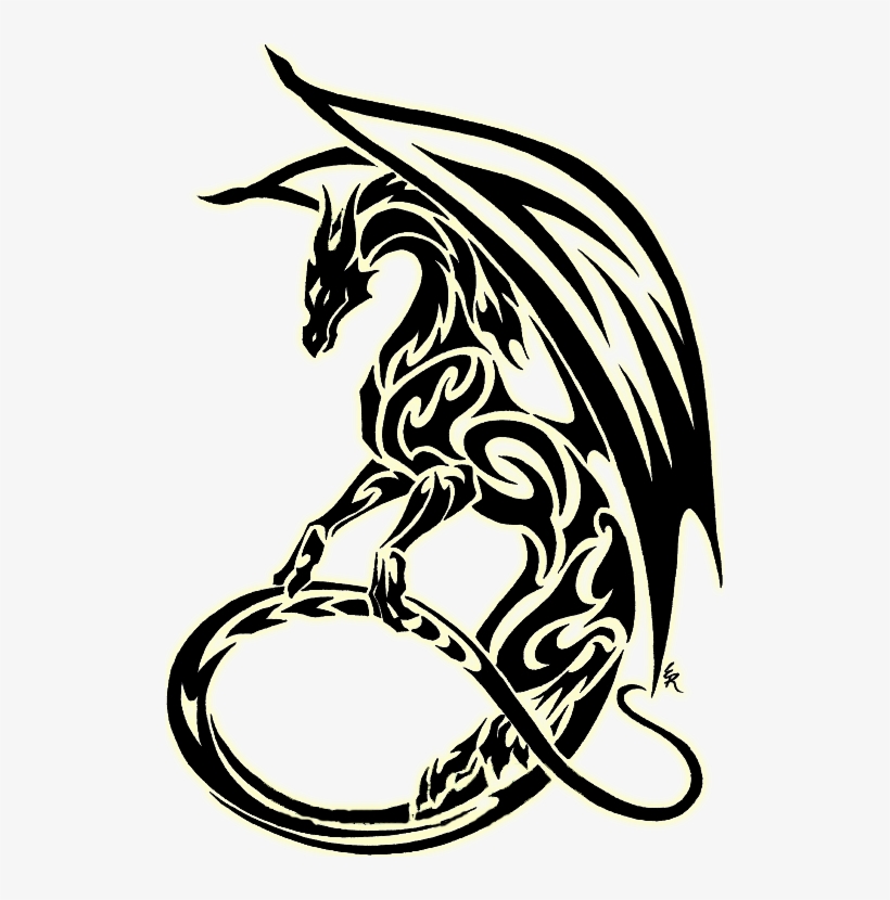 Clipart Black And White Dragon Clipart Best Symbol.