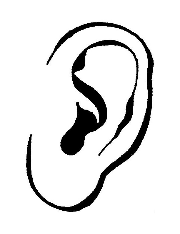 Free Black And White Ear, Download Free Clip Art, Free Clip.