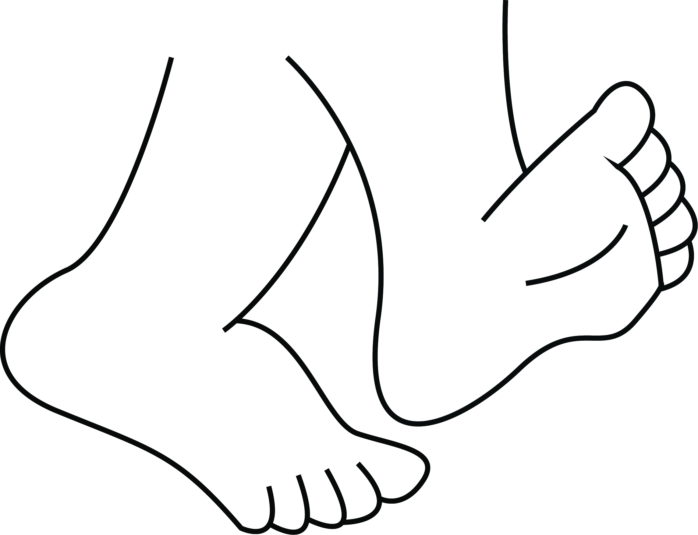 Download High Quality foot clipart black and white.