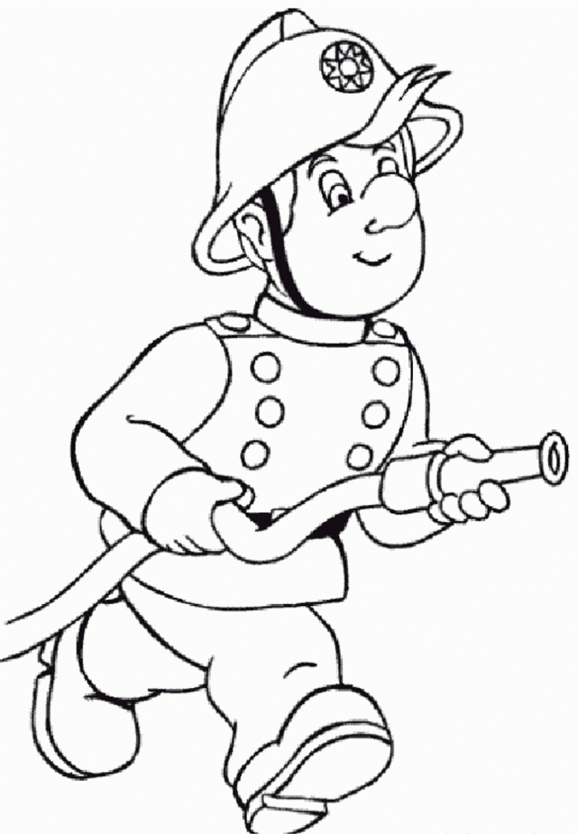 Firefighter black and white firefighter coloring book home clipart.