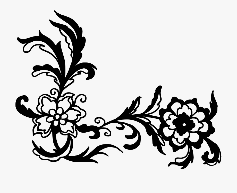 black and white flower design clip art 20 free Cliparts | Download