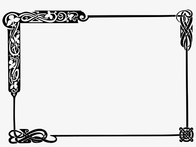 28 Collection Of Frame Clipart Black And White Png.