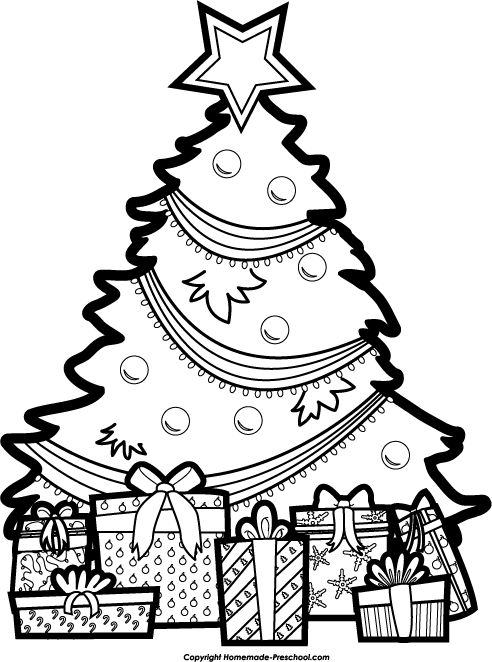 398 Tree Black And White free clipart.