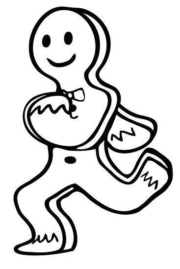Gingerbread man clipart black and white » Clipart Station.