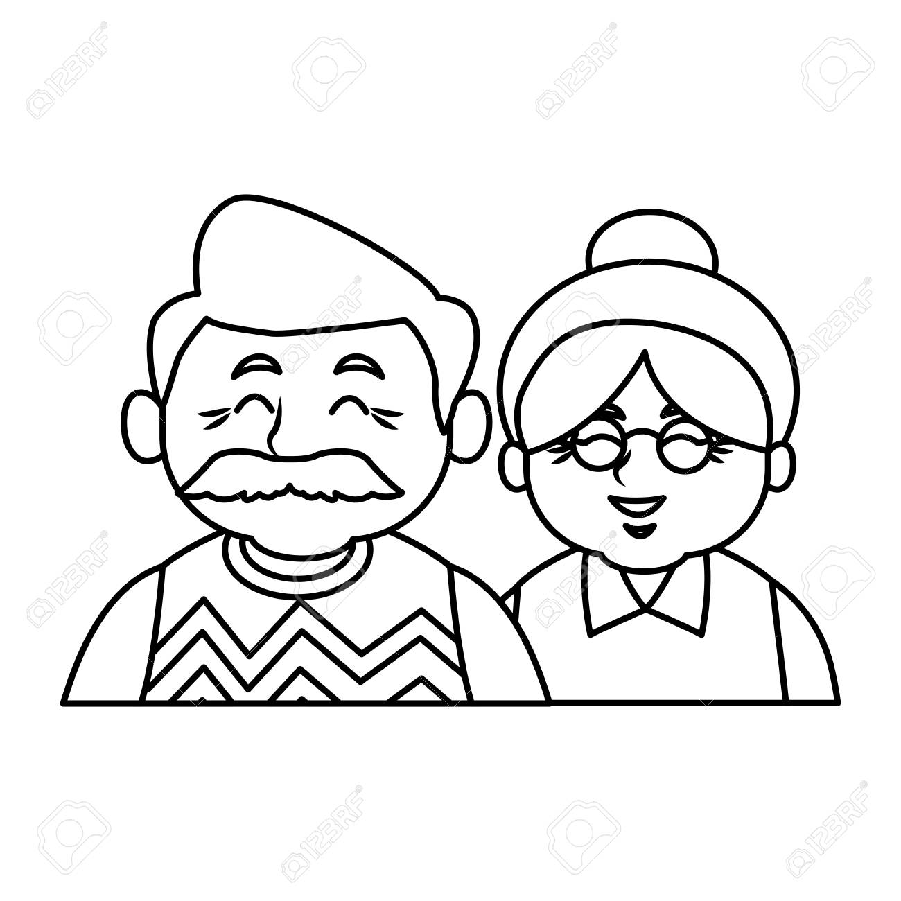 Grandparents Day 2024 Clipart Black And White Malia Rozalie