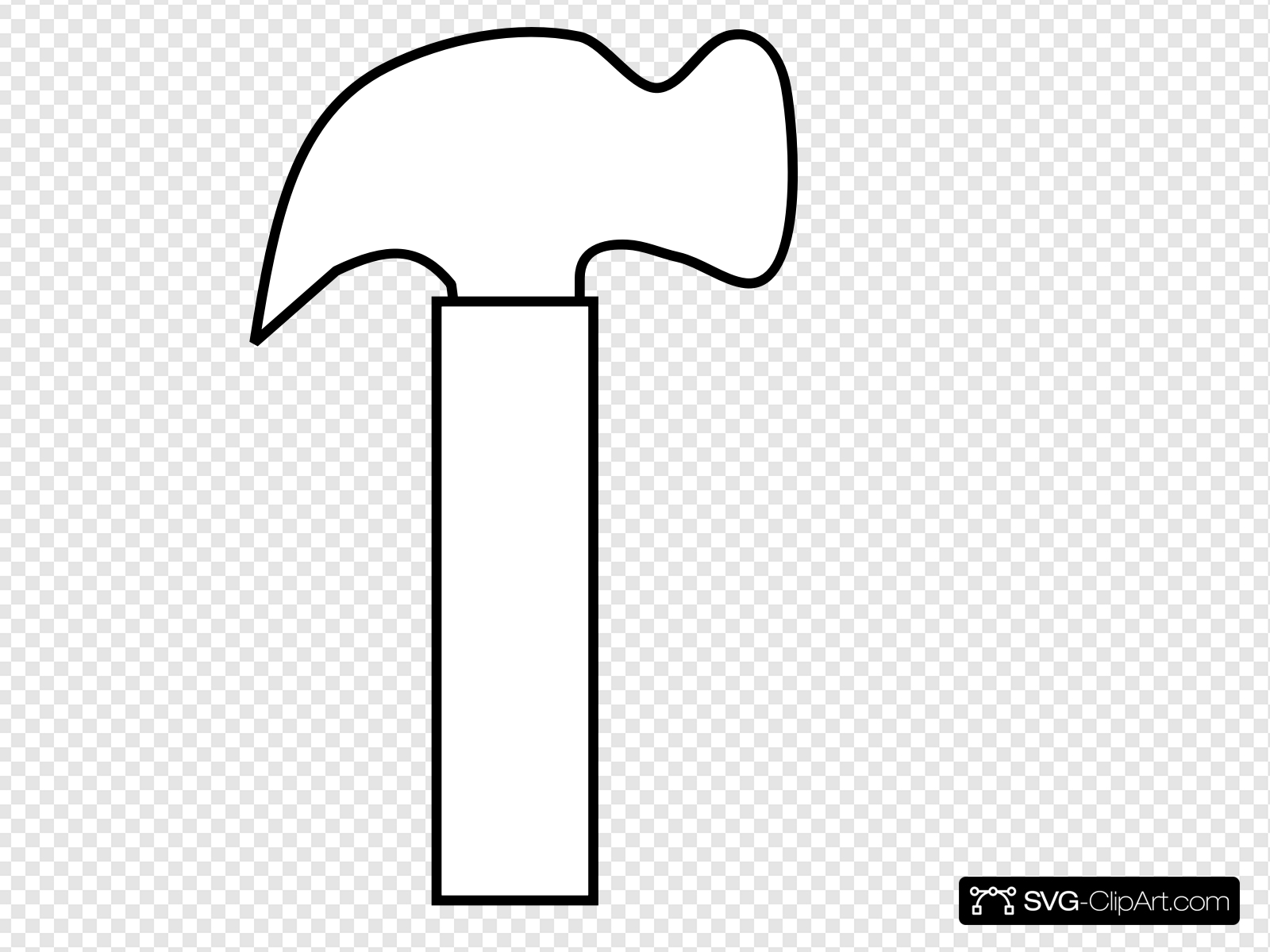 New White Hammer Clip art, Icon and SVG.