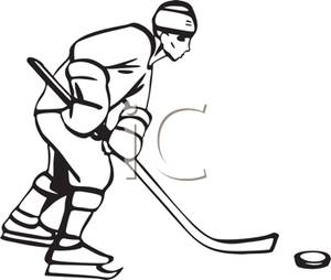 Hockey clipart black and white 7 » Clipart Station.