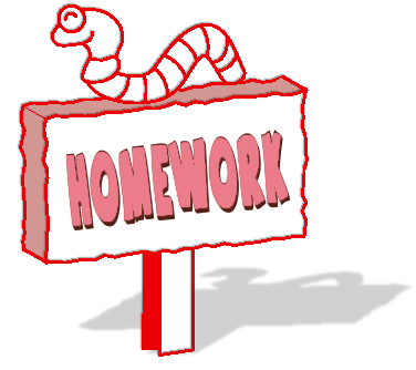 Homework clipart black and white free images.