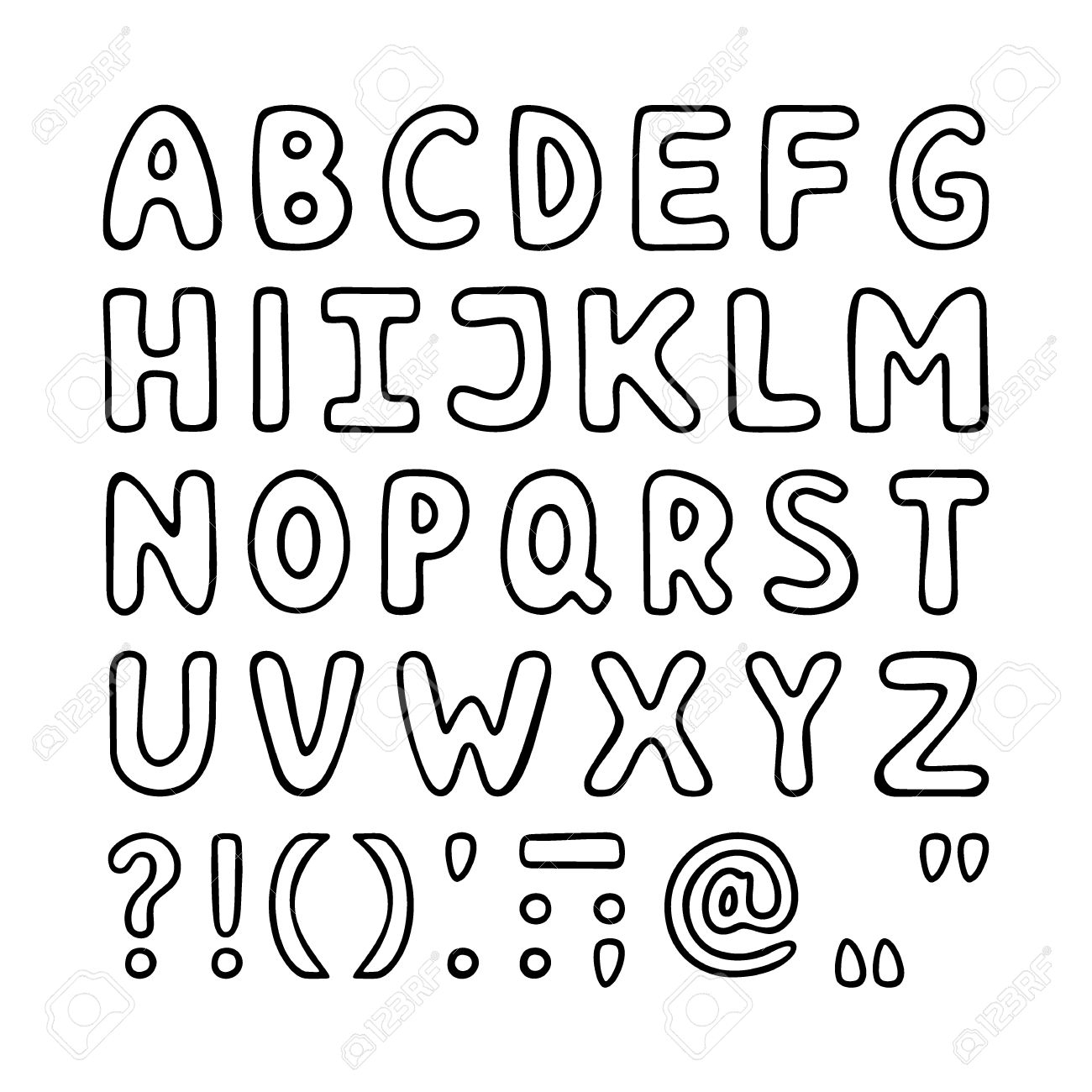 12674 Letters free clipart.