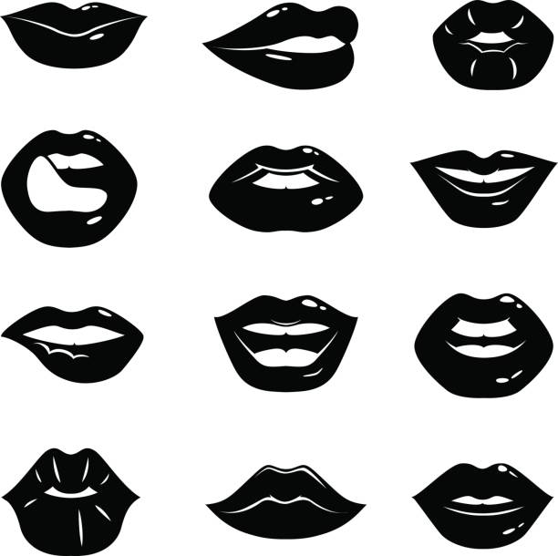 black and white lips clipart 20 free Cliparts | Download images on