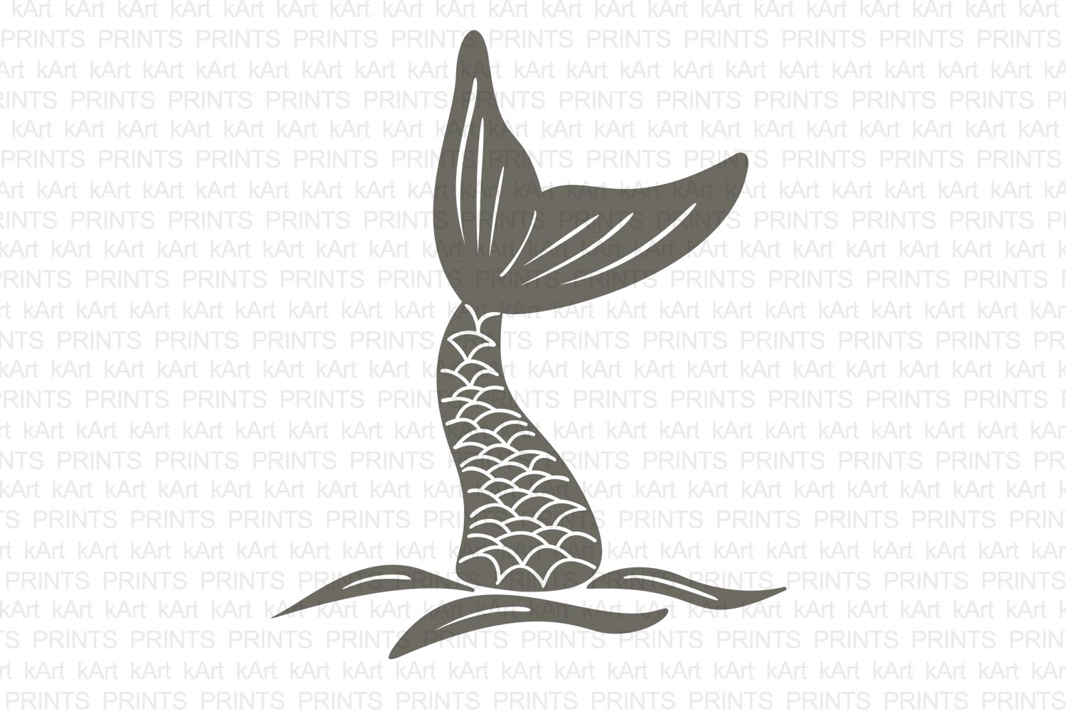Mermaid Tail Clipart Black And White.