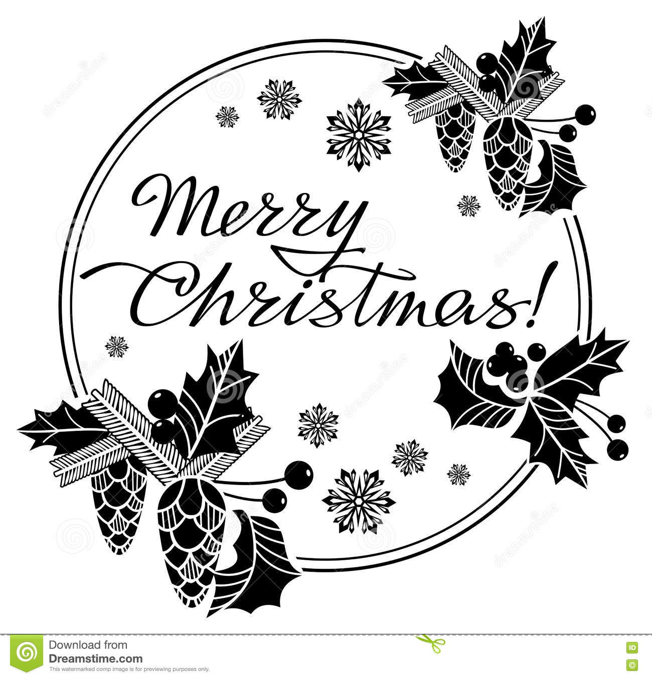 black and white merry christmas clip art 20 free Cliparts | Download