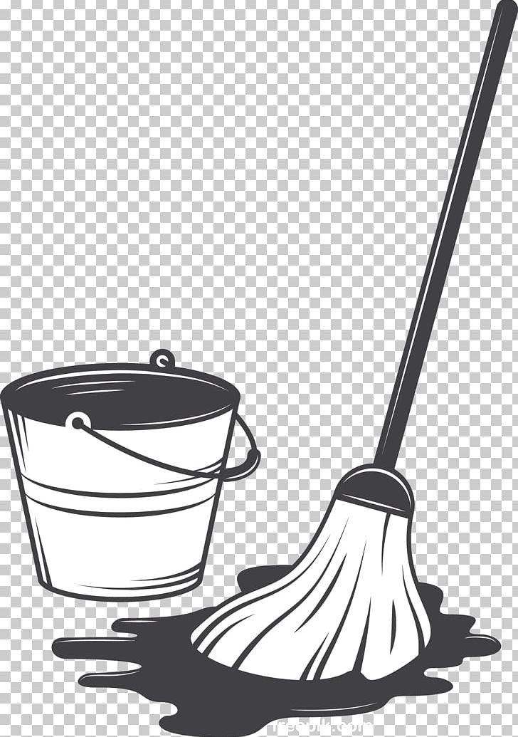 Cleaning Tool Illustration PNG, Clipart, Art, Black And.
