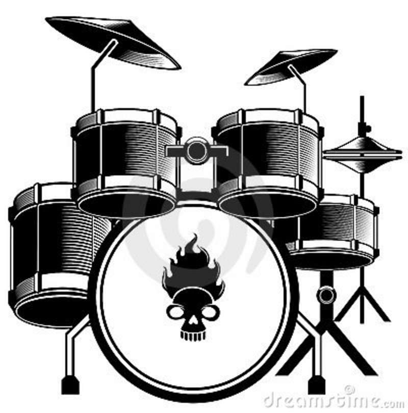 music instrument clipart black and white.