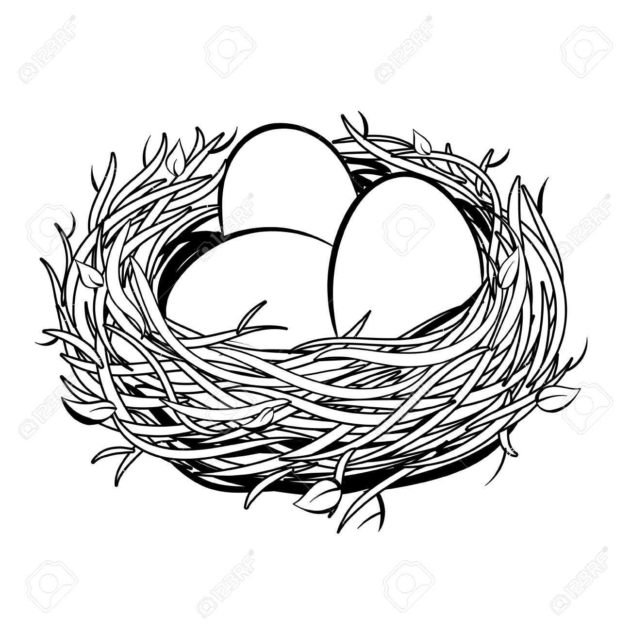 black and white nest clipart 10 free Cliparts | Download images on