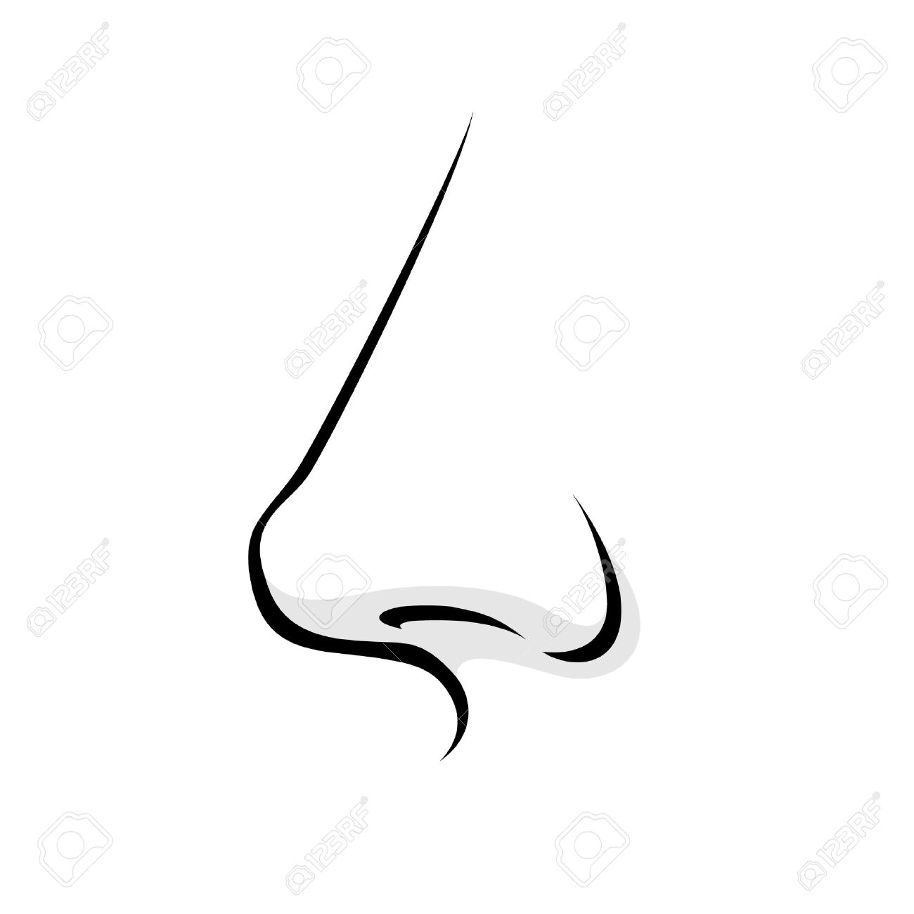 Human nose clipart black and white 7 » Clipart Station.