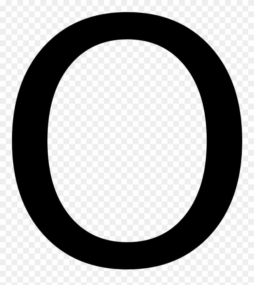 White Letter O Png.