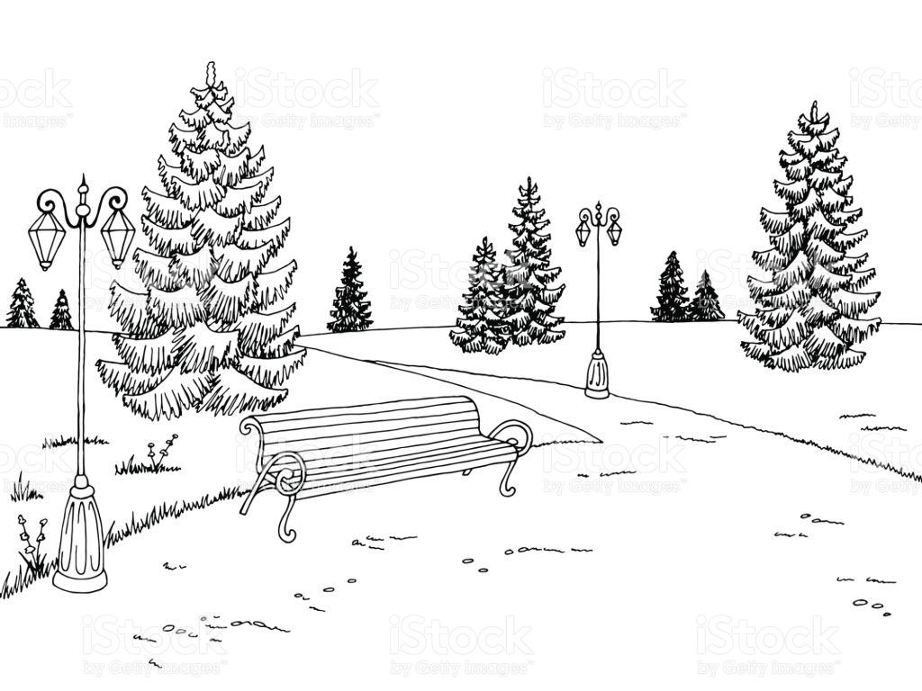 Park clipart black and white 1 » Clipart Station.