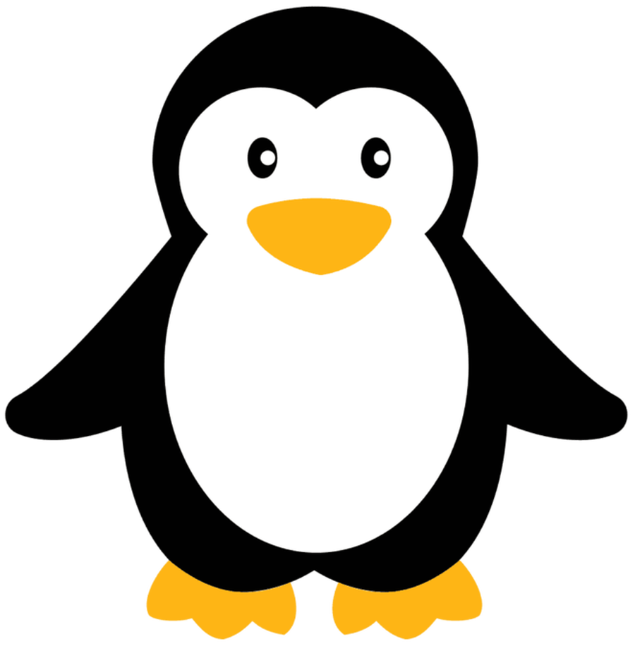 Penguin Clipart Black And White.