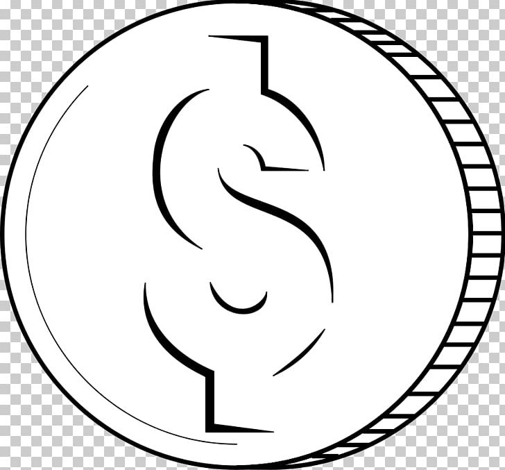 Coin Black And White Penny PNG, Clipart, Area, Art, Black.