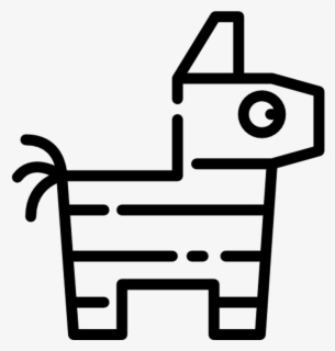 Free Pinata Black And White Clip Art with No Background.