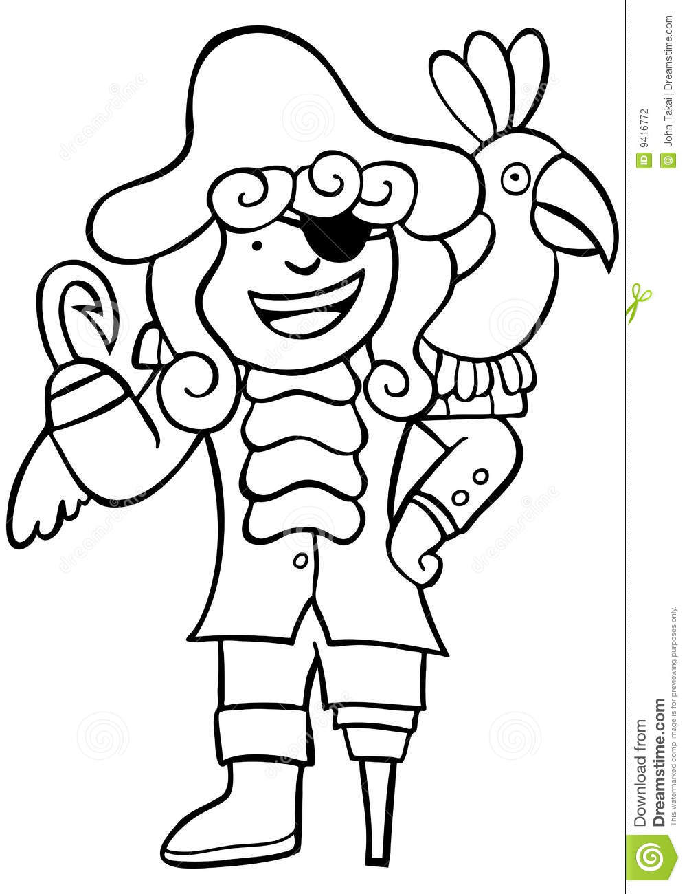 Black And White Pirate Clipart & Clip Art Images #32392.