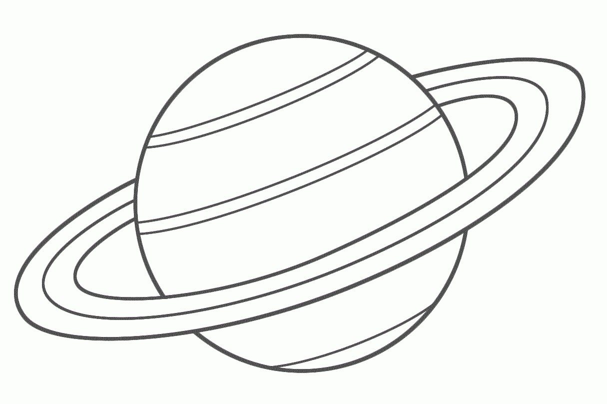 Planet Clipart Black And White.