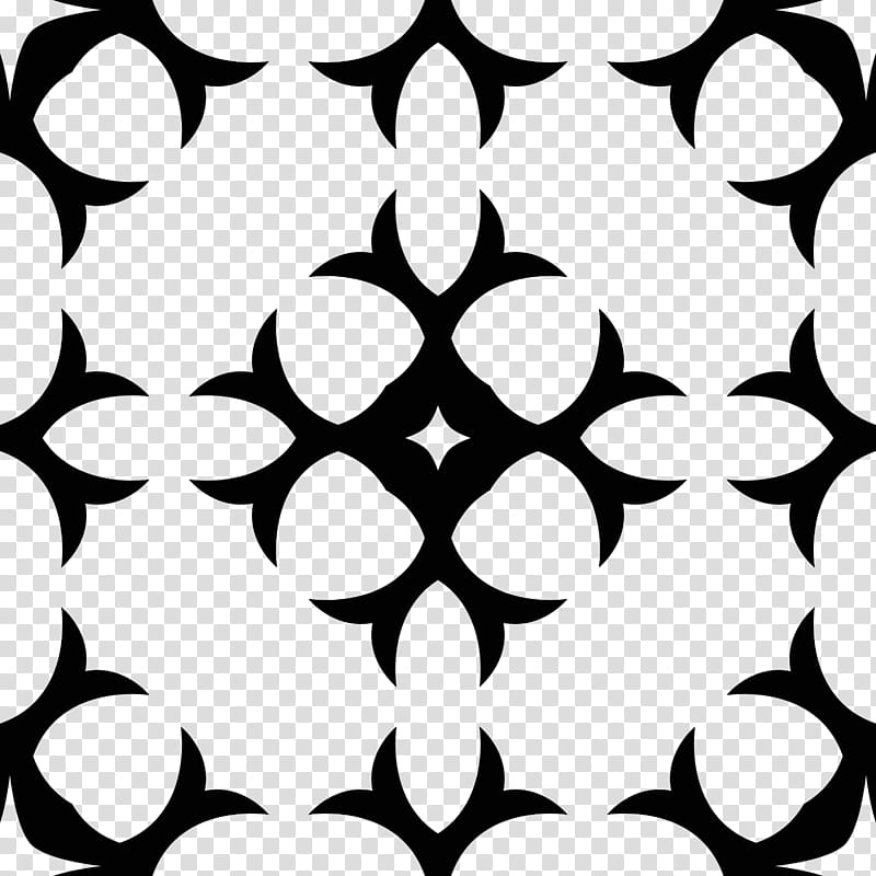 Gothic patterns, black and white plaid textile transparent.