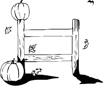 Halloween Clipart Black And White Borders.