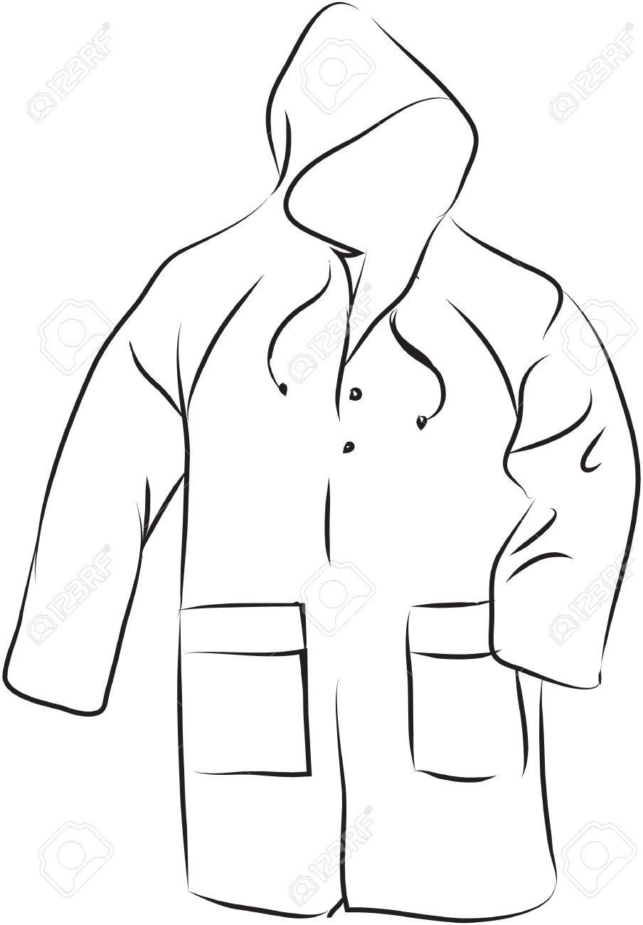 Coat Clipart Black And White.