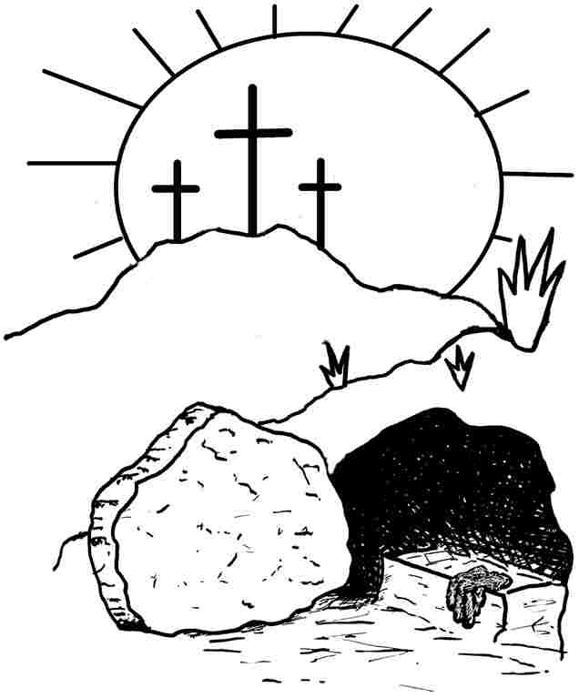 Black And White Religious Easter Clip Art 20 Free Cliparts Download