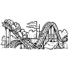 black and white roller coaster clipart 20 free Cliparts | Download ...