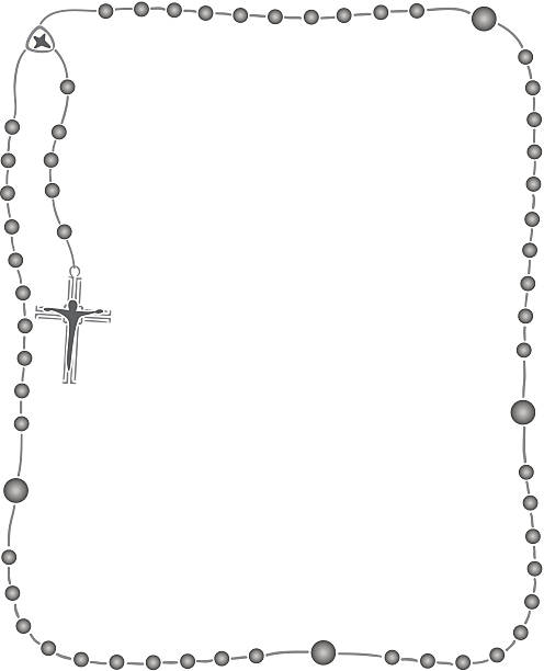 Rosary Edge Border Clip Art