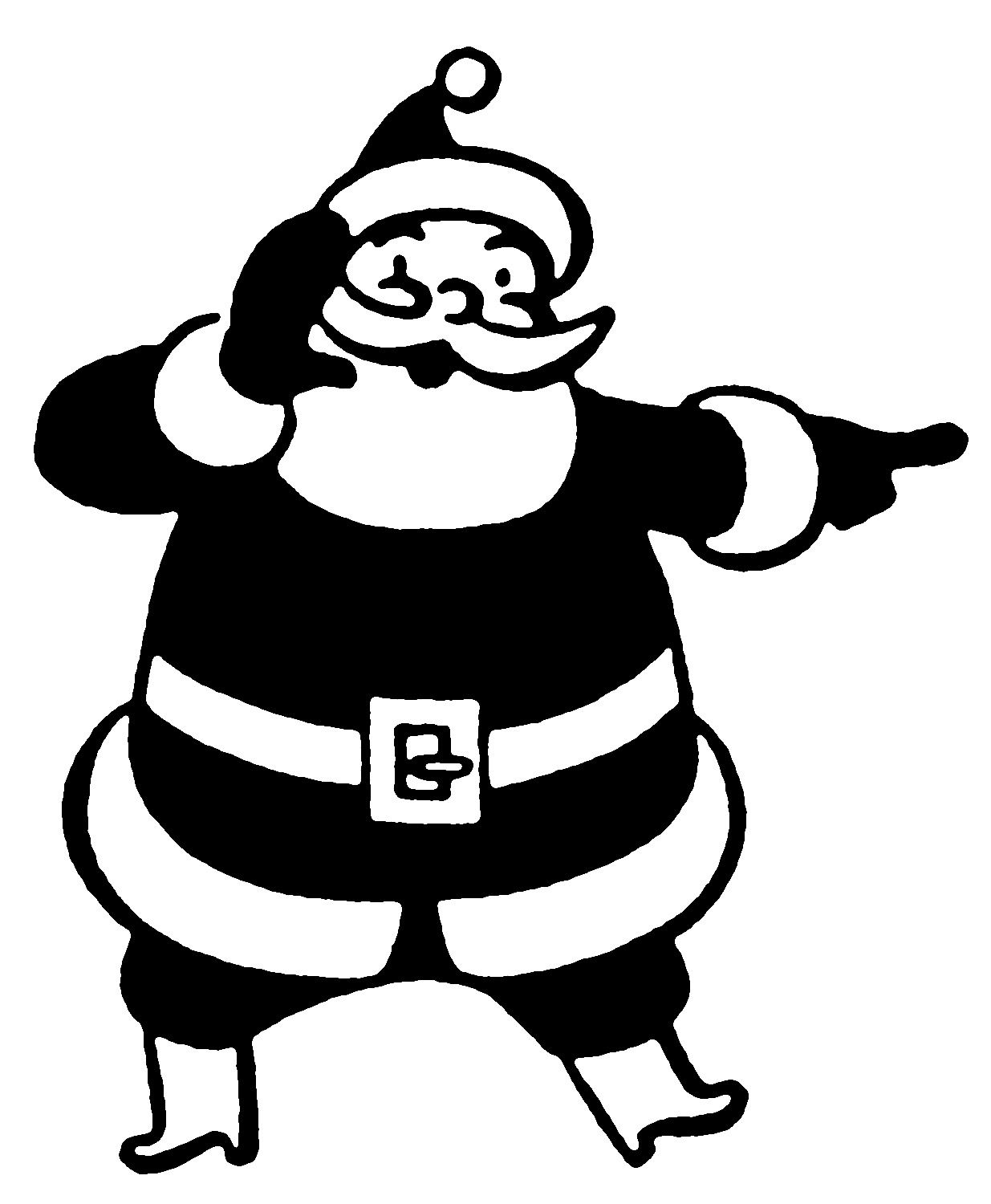 black and white santa clipart 10 free Cliparts Download images on