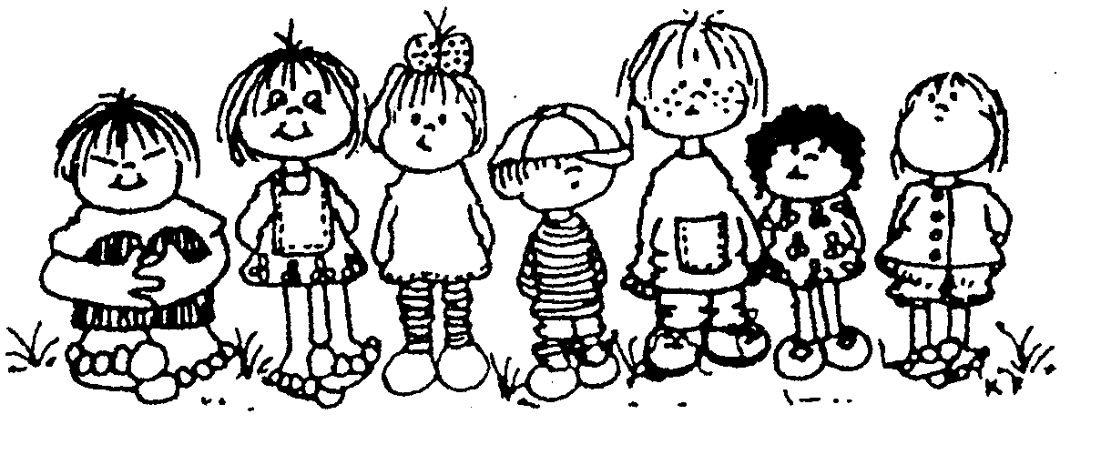 Black And White Clipart Images Of School Kids.