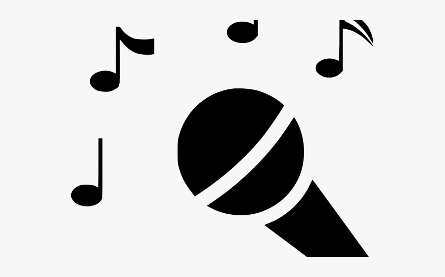Singing Clipart Black And White.