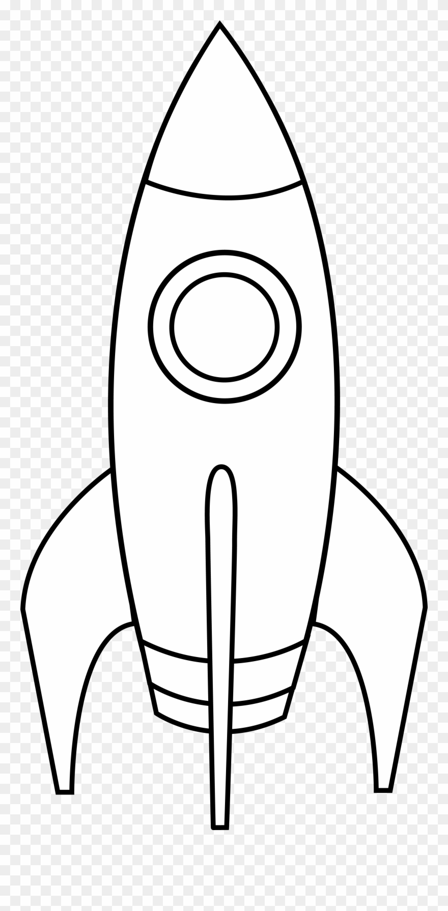 Rocket Ship Clipart Black And White Images Pictures.