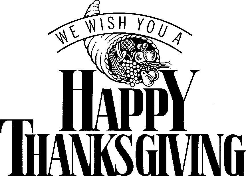 Happy thanksgiving clipart free black and white images 6 turkey day.