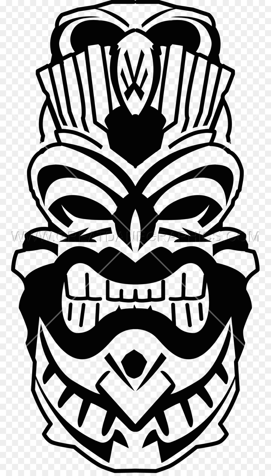black and white tiki clip art 20 free Cliparts | Download images on ...
