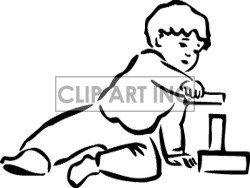 Toddler Clipart Black And White.