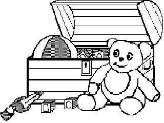Clipart Of Toys Black And White.