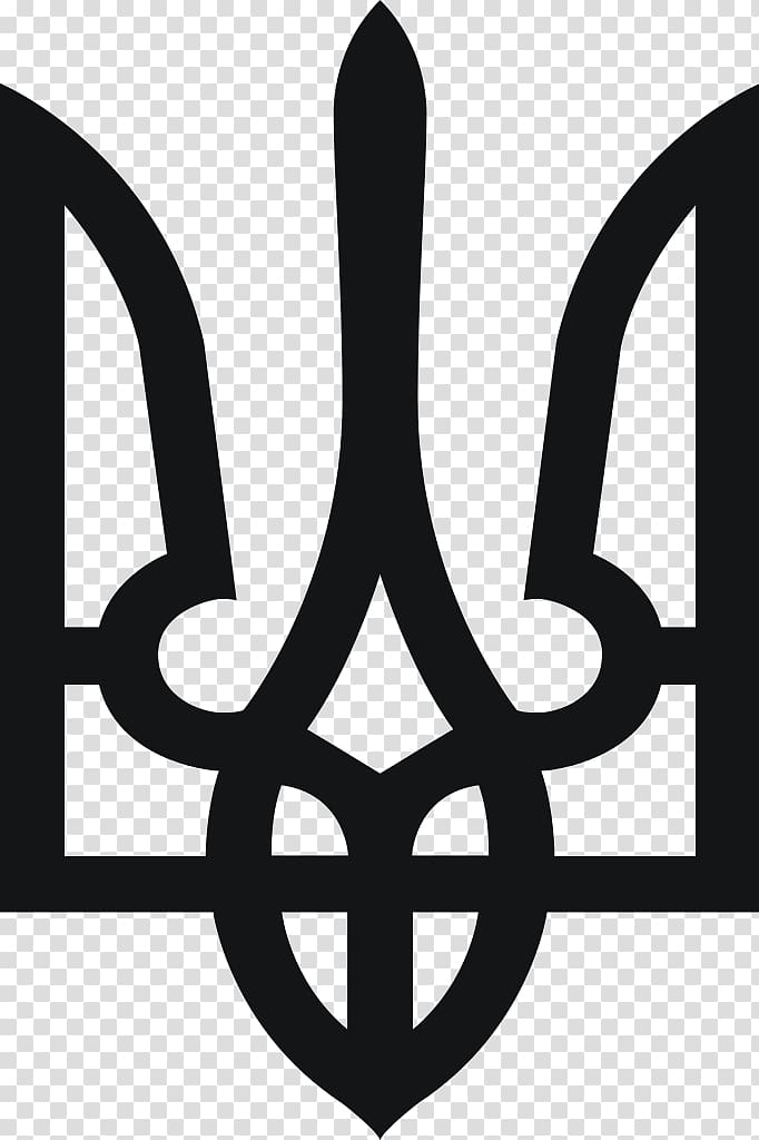 Black symbol , Coat of arms of Ukraine Trident Symbol.