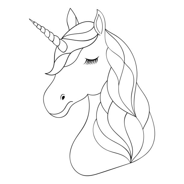 Free Free Unicorn Face Svg Black And White Free 807 SVG PNG EPS DXF File