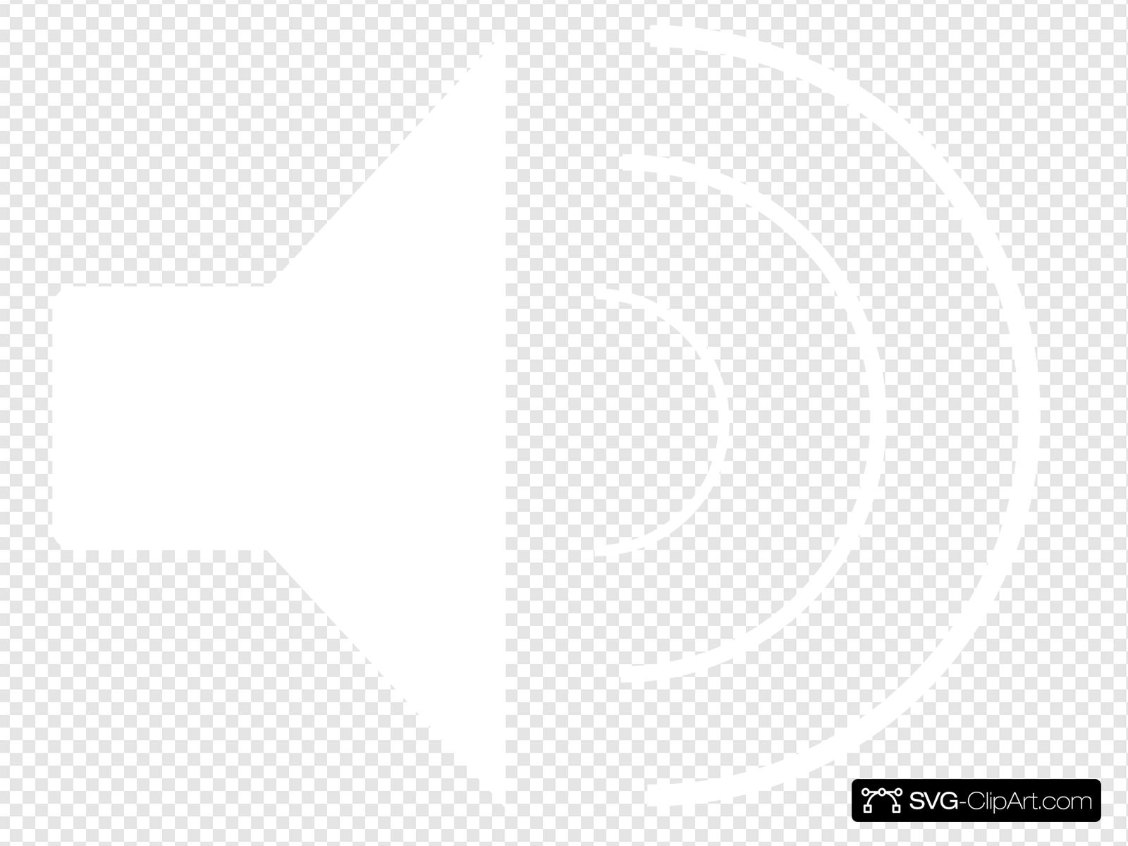 White Volume Clip art, Icon and SVG.