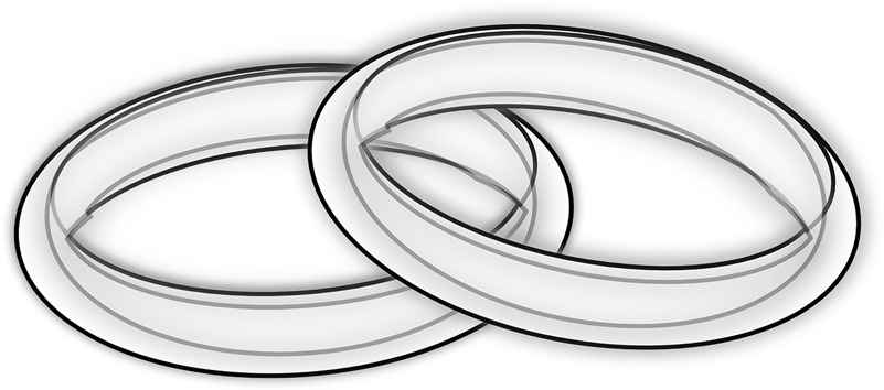 black and white wedding rings clipart 20 free Cliparts