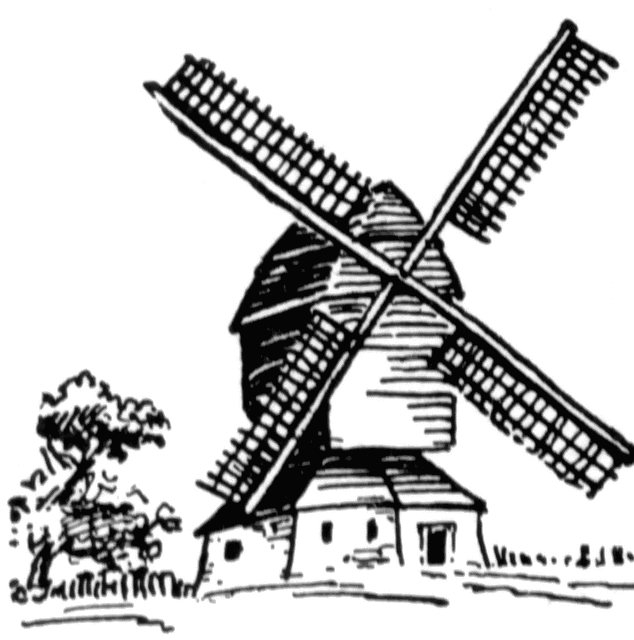 Free Windmill Clipart Black And White, Download Free Clip.
