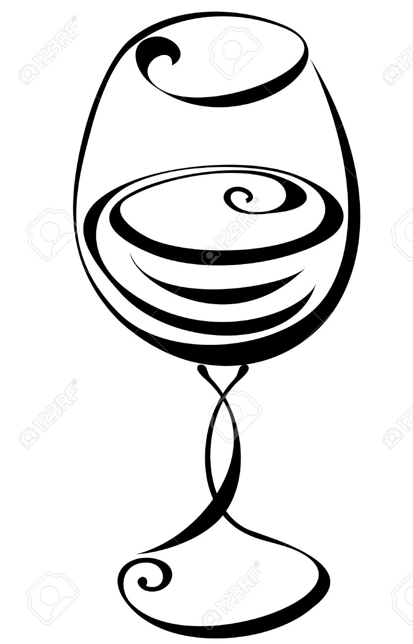 black and white wine glass clipart 20 free Cliparts | Download images