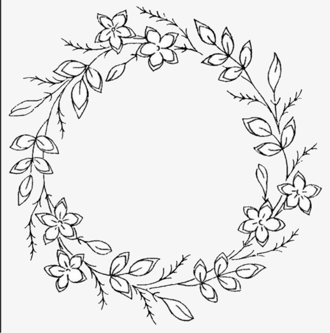 black and white wreath clipart 20 free Cliparts | Download images on ...